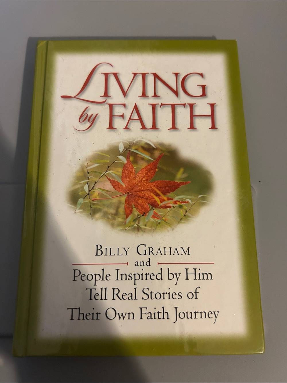 Living by Faith - Hardback Cover